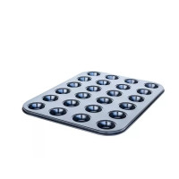 ราคา New Morning ถาดอบมัฟฟินคัพเค้ก Non Stick muffin pan 24หลุม กว้าง 4ซม. Black (10606248)