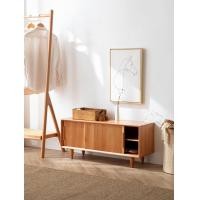 ราคา ตู้เก็บรองเท้าไม้ เปิดสไลด์ได้ ไม้สัก (ไทย) คล้าย 90% 80x35x45 cm (10558219)