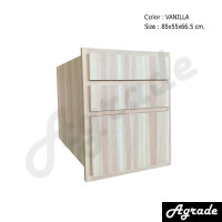 ราคา AGRADE PRODUCT ตู้ลิ้นชัก 3 ลิ้นชัก 6080 VL วนิลลา วนิลลา กว้าง 85 x สูง 55 x ลึก 66.5 cm (10581516)
