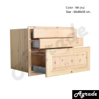 ราคา AGRADE ตู้ลิ้นชัก 3 ลิ้นชัก ไม้ยางพารา ไม้สนแท้ 100% ทั้งโครงและหน้าบาน แข็งแรง ทนทาน NA (ธรรมชาติไม้สน) ตู้ลิ้นชัก 3 ลิ้นชัก 6080 ไม้ยางพารา ขนาด กว (10581694)