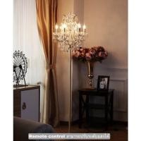 ราคา โคมไฟ ตั้งพื้น โคมไฟตั้งโต๊ะ โคมไฟหัวเตียง floor lamp table lamp คริสตัล หรูหรา สวยงาม ตกแต่งบ้าน 06.Remote+ปรับแสงได้ (10586055)