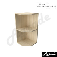 ราคา ตู้เข้ามุม 5 เหลี่ยม 6030 VL วนิลลา วนิลลา กว้าง 30 x สูง 60 x ลึก 30 cm (10581491)