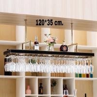 ราคา CT092D037 MIRIKITEKI #บาร์แขวนแก้วไวน์ บาร์แขวนแก้ว สไตล์ Modern Luxury ชั้นแขวนแก้วไวน์หรู #บาร์แขวนแก้วไวน์ 03.120*35 cm. (10597151)