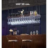 ราคา CT088D033 MIRIKITEKI #บาร์แขวนแก้วไวน์ บาร์แขวนแก้ว สไตล์ Modern Luxury ชั้นแขวนแก้วไวน์หรู #บาร์แขวนแก้วไวน์ 08RedBronze 100*35 (10597168)