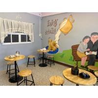 ราคา Ac woodshop โต๊ะชุดขาเหล็ก Top กลม+ขาเหล็กดำ ขาแชมเปญ + เก้าอี้ 2 ตัว (10597272)