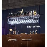 ราคา CT088D033 MIRIKITEKI #บาร์แขวนแก้วไวน์ บาร์แขวนแก้ว สไตล์ Modern Luxury ชั้นแขวนแก้วไวน์หรู #บาร์แขวนแก้วไวน์ 12RedBronze 120*35 (10597178)