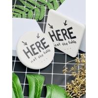 ราคา Mattii แผ่นหินรองแก้วมินิมอล Here เส้นผ่าศูนย์กลาง 10 cm. กลม (10610984)