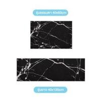 ราคา Kailery พรมดักฝุ่น ลายหินอ่อน 40*120 ดักฝุ่น มาร์เบิล ดำ (10614784)