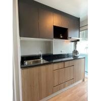 ราคา MMC Furniture ชุดตู้ครัวพร้อมตู้แขวน เคาน์เตอร์ครัว เค้าน์เตอร์กลางครัว ไม้ MDF ท๊อปหินแกรนิตธรรรมชาติ ขนาด 60x180x85cm เทาเข้ม/โอ๊ค (10614713)