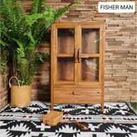ราคา Fisher Man ตู้ไม้โบราณ ตู้โชว์ (2) ขนาด60 x 35 x 100 Cm แบบกระจก (10648452)
