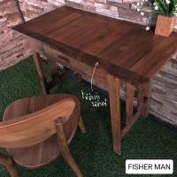 ราคา Fisher Man โต๊ะทำงานแบบมีลิ้นชัก หน้าเรียบ (10647620)