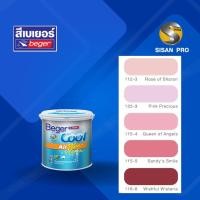 ราคา BegerCool All Plus Semi-gloss เบเยอร์คูล ออลพลัส สีบ้านเย็น สีทาบ้านสูตรน้ำ ชนิดกึ่งเงา กลุ่มสีแดง/ชมพู 0.946 ลิตร 1 กระป๋อง #122-3 (Pink Precious) (10659125)
