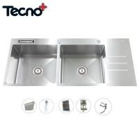 ราคา TECNOPLUS อ่างล้างจาน รุ่น TNP 2110 U สแตนเลส 2 หลุม 1 ที่พัก 120cm อ่างล้างจาน สแตนเลส (10699626)