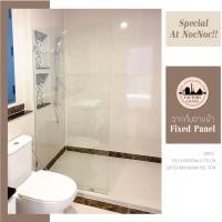 ราคา Factory Glass ฉากกั้นอาบน้ำ บานฟิกซ์ ทรงตรง 900 x 2000 mm. ทรงตรง-พร้อมติดตั้ง กระจกใส (10679634)