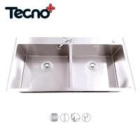 ราคา TECNOPLUS อ่างล้างจาน รุ่นTNP SOFIA 2 B สแตนเลส 2 หลุม หลุมลึก 22 ซม. 100 cm 100cm สแตนเลส (10697083)