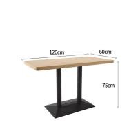 ราคา laa_loft_design โต๊ะ/เก้าอี้ เหมาะสำหรับร้านอาหาร หรือ คาเฟ่ โต๊ะ W120*D60*H75 cm (10661925)