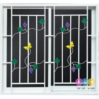 ราคา Forget me not1122 หน้าต่างบานเลื่อน 2 ช่อง ใส่เหล็กดัดลายองุ่น แบบสำเร็จรูป ขนาด 100*100 (10705465)