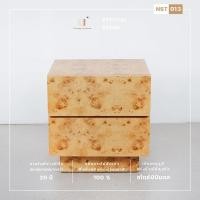 ราคา C-craft lanna ตู้หัวเตียงไม้สักสไตล์ รุ่นNST 013 สีดำ (10690414)