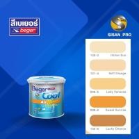 ราคา BegerCool All Plus Semi-gloss เบเยอร์คูล ออลพลัส สีบ้านเย็น สีทาบ้านสูตรน้ำ ชนิดกึ่งเงา กลุ่มสีส้ม 0.946 ลิตร 1 กระป๋อง #100-3 (Italian Sun) (10658771)
