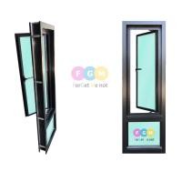 ราคา Forget me not1122 บานกระทุ้งเปิดข้าง+ช่องแสง -สี ดำ+ใสเขียว+ไม่มุ้ง 40*150 (10703812)