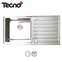 ราคา TECNOPLUS อ่างล้างจาน รุ่น TNP HYBRID 100 แบบ 1 หลุม 1 ที่พัก หลุมลึก 20 ซม. สแตนเลส (10685329)