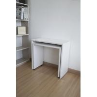 ราคา ProSpace โต๊ะทำงาน The Layer โต๊ะทำงาน 2 ตัวซ้อนกัน มีล้อเลื่อน ไม้เมลามีน E1 กันรอยขีดช่วน แบบที่1 กว้าง80xลึก40xสูง75 ซม. 80 สีขาว (10696494)