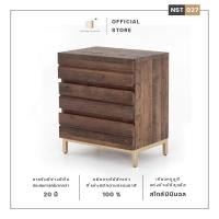 ราคา C-craft lanna ตู้หัวเตียงไม้สักสไตล์ รุ่นNST 027 สีดำ (10690758)