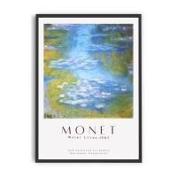 ราคา Lazymondayshop ภาพติดผนัง โปสเตอร์ภาพวาดศิลปิน (ขายเฉพาะรูปไม่มีกรอบ) 12 water lilies2 A4 (10685173)