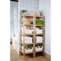 ราคา ckfonfon ชั้นวางของไม้สัก 5 ชั้น ชั้นวางของชั้นวางของทรงสูง เคลือบเงา (10711820)