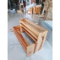 ราคา ckfonfon ชั้นวางขวดเครื่องปรุงอาหาร ชั้น เคลือบเงา,3ชั้น มีที่เสียบมีด (10711566)