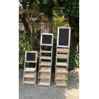 ราคา CKwood.store ชั้นวางของไม้สัก พับได้ มีกระดานดำ (3,6ชั้น) 6ชั้นกระดานใหญ่,สีดำด้าน (10710368)