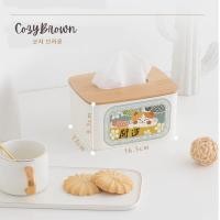 ราคา Cozybrown กล่องใส่กระดาษทิชชู่สไตล์มินิมอล TP0431 ลายแมว 13x16.5x9.3 cm. (10719608)