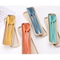 ราคา Have it ชุดช้อนส้อม ตะเกียบ มีดหั่น พร้อมกล่องใส่ขนาดพกพา ฟ้า Size Have it (10724702)