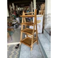 ราคา ckfonfon ชั้นวางของไม้สัก 6 ชั้นพับได้ ชั้นไม้สัก งานดิบ (10711554)