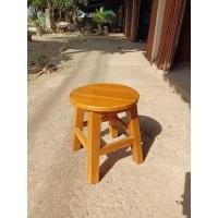 ราคา ckfonfon เก้าอี้ไม้สักทรงกลม สีสักทอง (10711977)