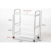 ราคา Lucky Day | ชั้นวางของในห้องครัว 3 ชั้น 3 ชั้น ชั้นวางของในห้องครัว สแตนเลส (10720153)