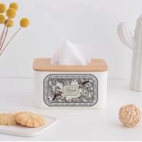 ราคา Cozybrown กล่องใส่กระดาษทิชชู่สไตล์มินิมอล TP0431 ลายนกสองตัว 13x16.5x9.3 cm. (10719607)