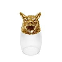 ราคา 5ive sis 12 Chinese Zodiac Shot Glass 60 ml. Wolf Gold (10727721)