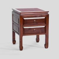 ราคา AGAL โต๊ะข้างเตียง2ลิ้นชักขาจีน Light Walnut (10722172)