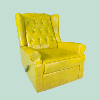 ราคา reaw เก้าอี้ปรับเอนนอน Recliner Armchair สีเหลือง fauxLeather 82 (10723782)