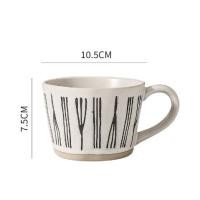 ราคา Have it แก้วเซรามิค แก้วกาแฟแก้วชา - เส้นตรงดำ (10723968)