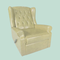 ราคา reaw เก้าอี้ปรับเอนนอน Recliner Armchair สีครีม fauxLeather 82 (10723775)