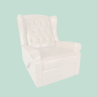 ราคา reaw เก้าอี้ปรับเอนนอน Recliner Armchair สีขาว fauxLeather 82 (10723783)