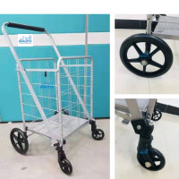 ราคา Rancadsan รถเข็นเหล็ก ตะกร้าพับได้ เหล็ก ขนาด 36x43x52 cm. (10740225)