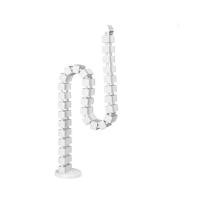 ราคา indesk snake cable management รางกระดูกงูพลาสติกเก็บสายไฟโต๊ะทำงาน (10753044)