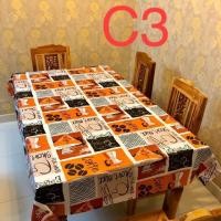 ราคา SP ผ้าปูโต๊ะ ผ้ายางปูโต๊ะ เนื้อPVC เกรดA ขายเป็นเมตรหน้ากว้าง1.35เมตร (6200313394) ผ้าปูโต๊ะ 1 ชิ้น C3 (10732554)