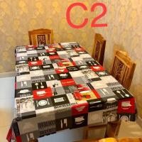 ราคา SP ผ้าปูโต๊ะ ผ้ายางปูโต๊ะ เนื้อPVC เกรดA ขายเป็นเมตรหน้ากว้าง1.35เมตร (6200313394) ผ้าปูโต๊ะ 1 ชิ้น C2 (10732603)