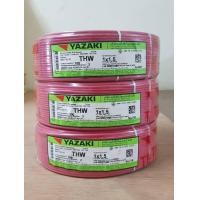 ราคา THAI YAZAKI สายไฟ แกนเดียวฉนวนชั้นเดียว 1 x 1.5 mm² ยาว 100 เมตร แดง (10743406)