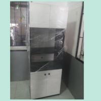 ราคา Hawa 90 Furniture ตู้วางไมโครเวฟ รุ่นทับขอบ 40*60*170 ดำ-ประตูขาว (10742710)