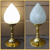 ราคา JRK LIGHTING โคมไฟตั้งโต๊ะหมู่บูชาดอกบัว ขายเป็นคู่ ขนาดกว้าง 20 สูง 50 cm H20*W50CM (10755908)
